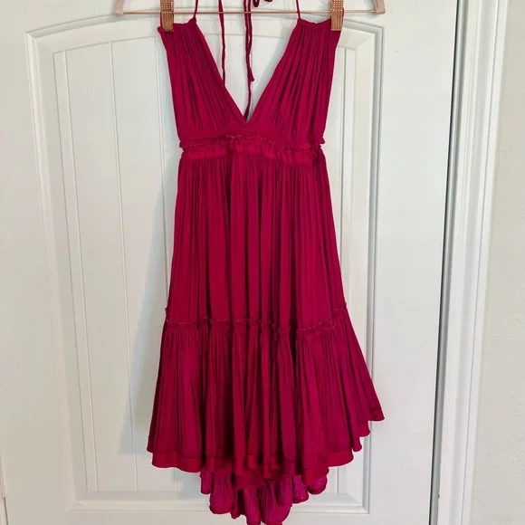 Free People | 100 Days of Shine Raspberry | Mini Dress - Picture 2 of 6